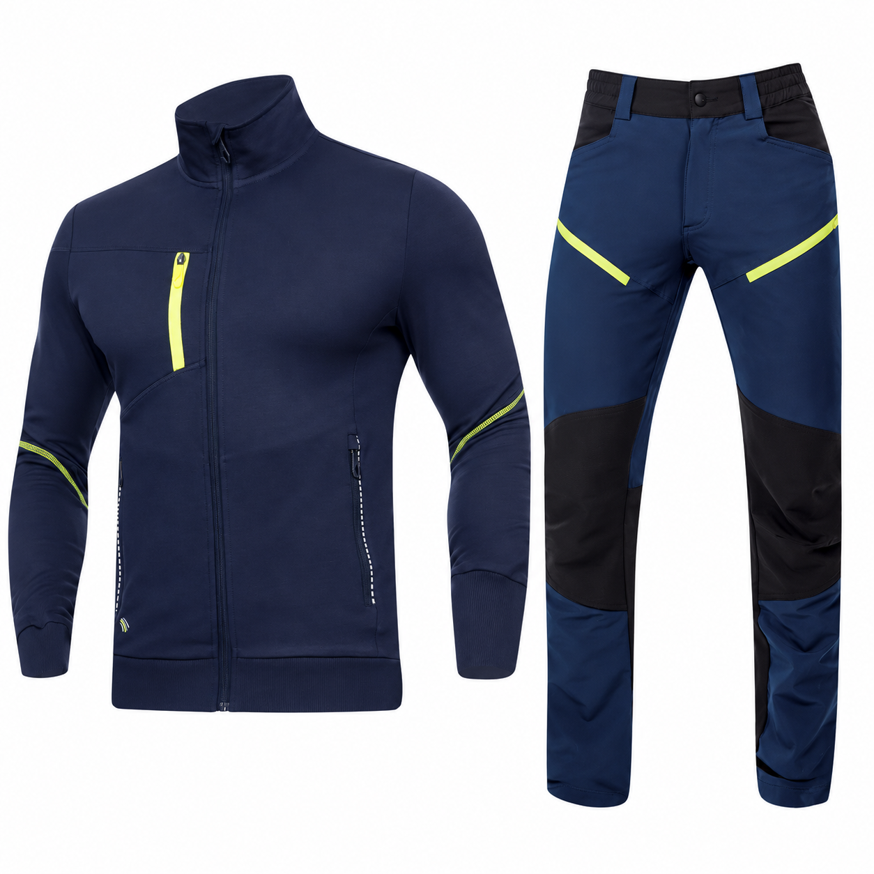 Costum de lucru CITYCONIC cu jachetă elastică și pantaloni, Ardon, bleumarin — jachetă și pantaloni