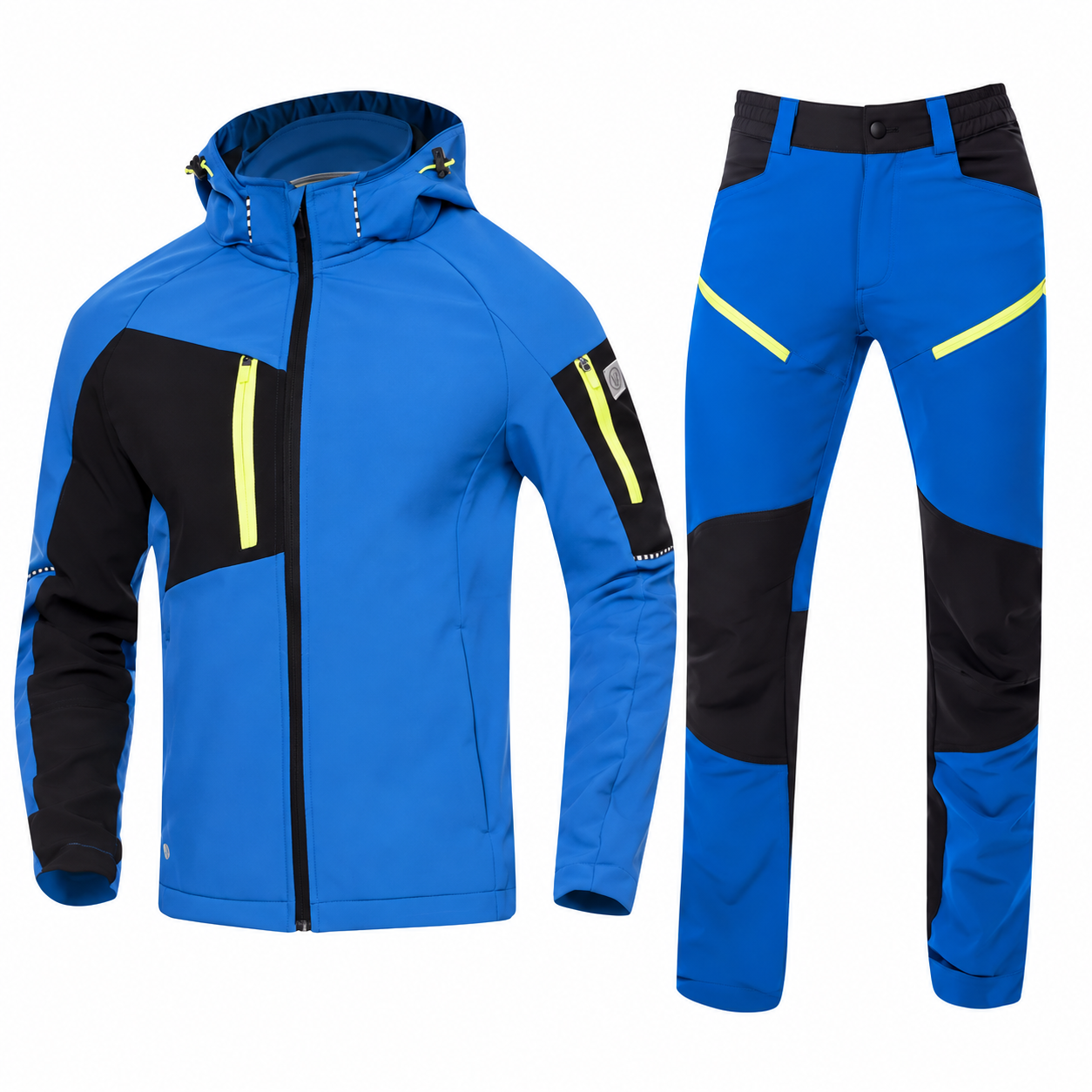Costum de lucru CITYCONIC softshell și pantaloni, Ardon, albastru — jachetă și pantaloni
