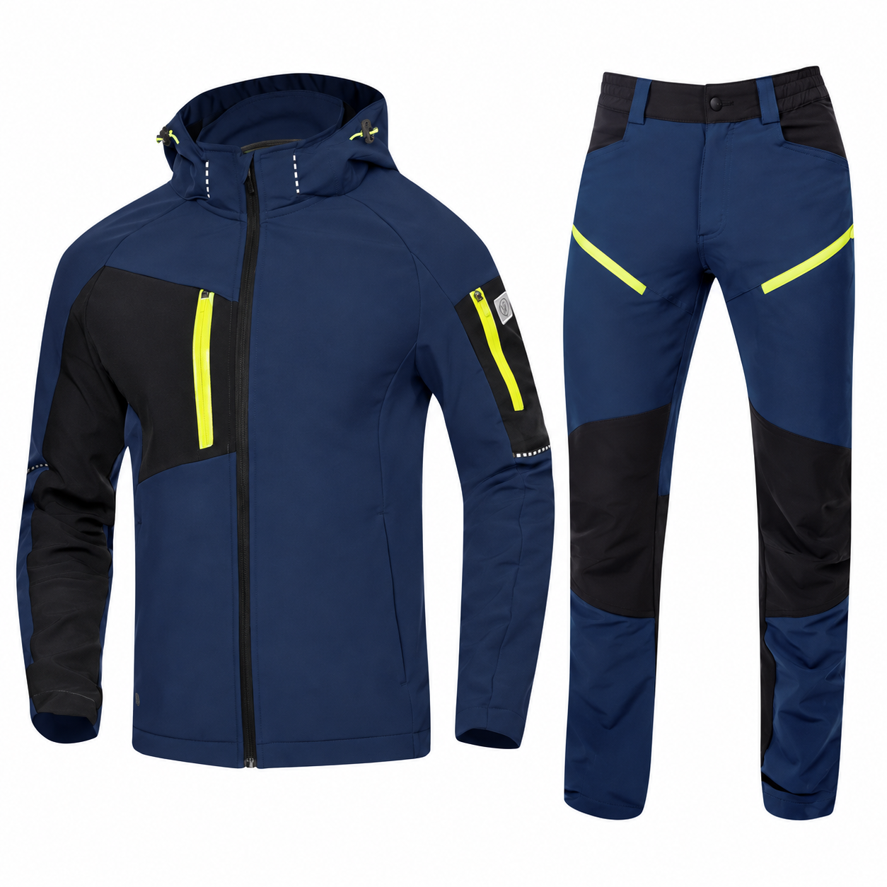 Costum de lucru CITYCONIC softshell și pantaloni, Ardon, bleumarin — jachetă și pantaloni